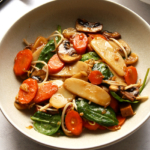 Shanghai Rice Cakes in Stir-Fry Sauce