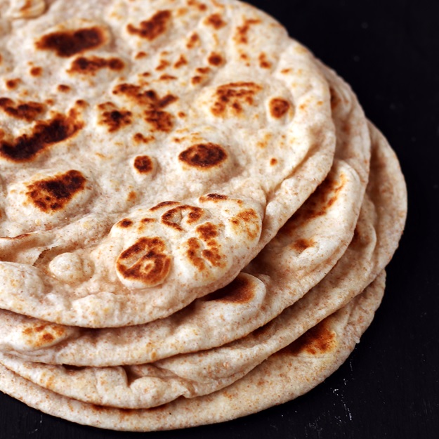 Schnelles Vollkorn Naan