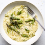 Cremiges Spargelrisotto