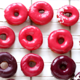Rezept pink glasierte Donuts
