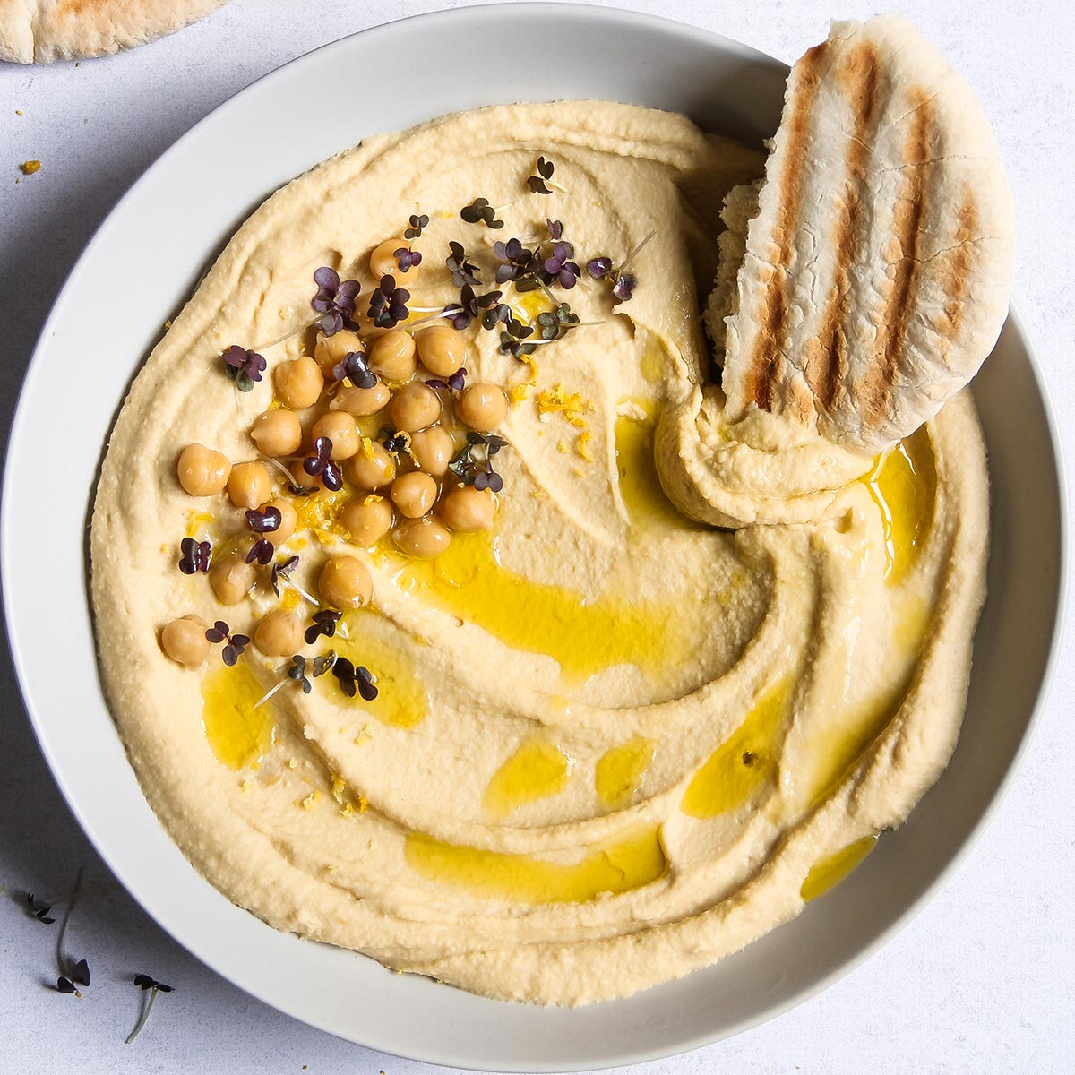 Schnelles Hummus (super cremig, 5 Minuten)