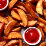 Rezept selbst gemachte Potato Wedges Backofen