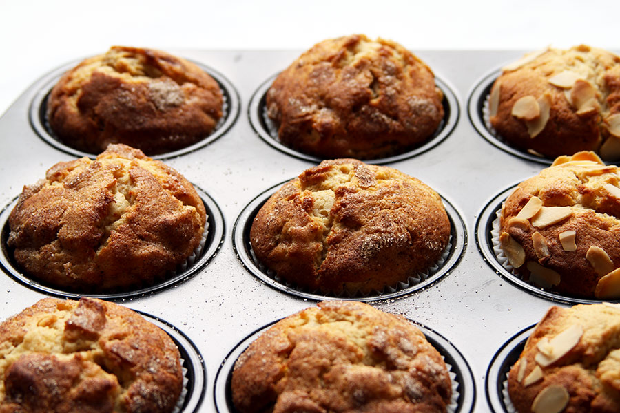 Gebackene Apfel-Zimt Muffins in Form