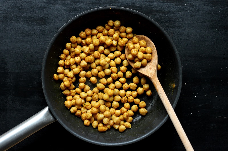 Schnelle Currykichererbsen Rezept