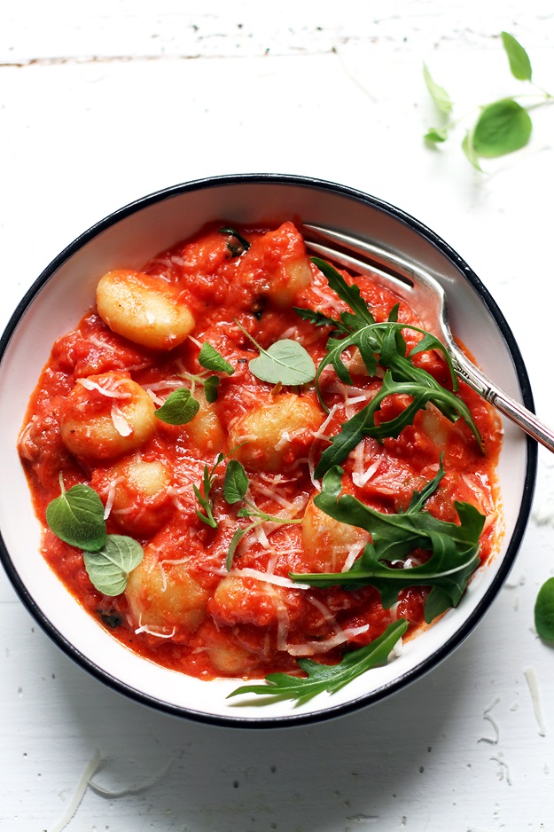 Schnelle Gnocchi mit Tomatensauce Rezept