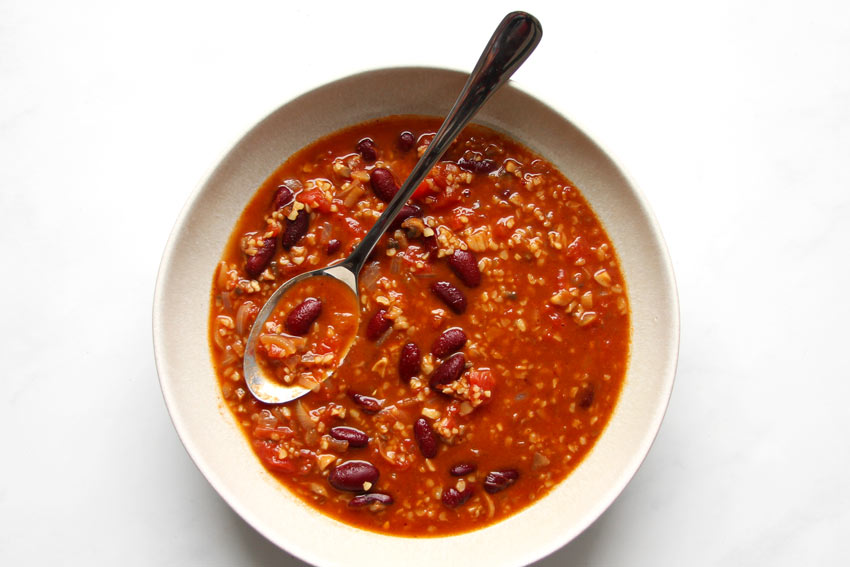 Schnelles Bulgur Chili Rezept mit Bohnen » Taste of Travel Schnelles Bulgur Chili Rezept mit Bohnen » Taste of Travel