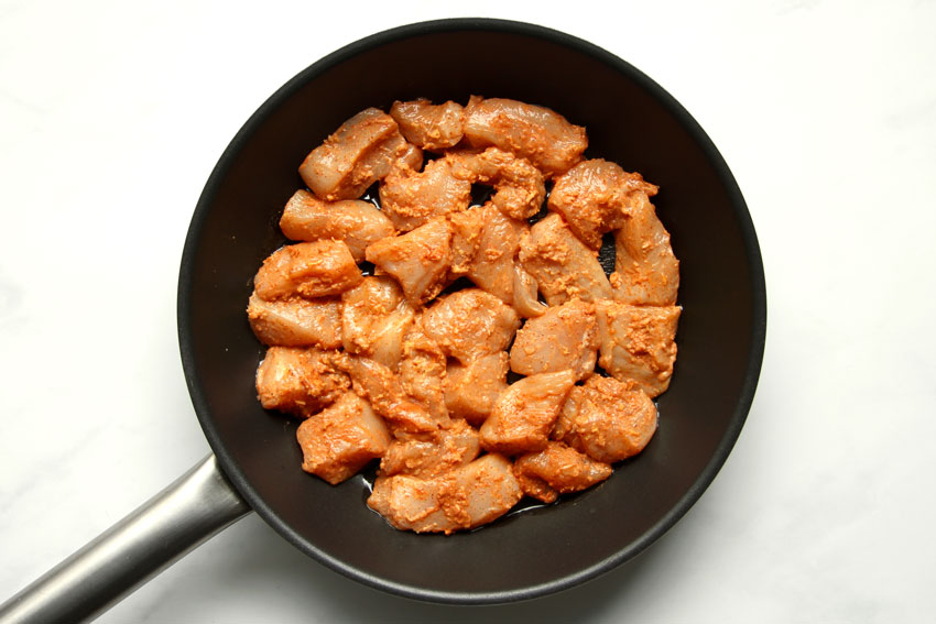 Butter Chicken in Pfanne