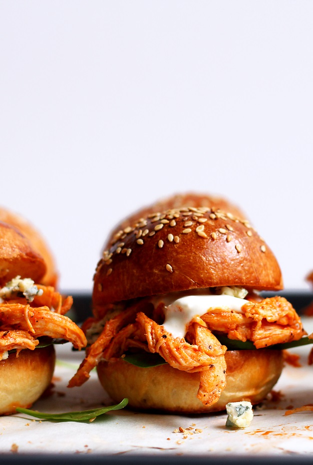 Schnelles Pulled Chicken Sliders Rezept