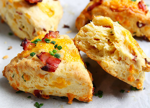 Bacon-Cheddar Scones