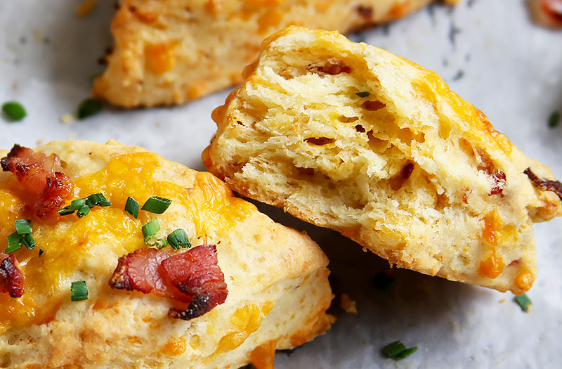 Scones mit Käse und Speck Rezept