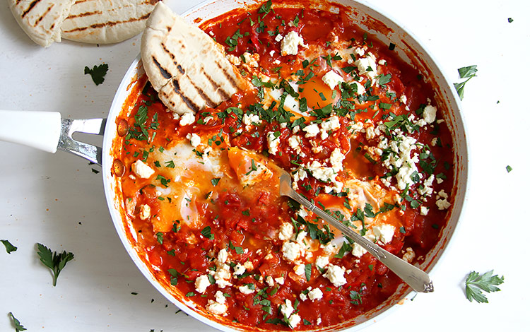 Shakshuka mit frischen Tomaten Rezept Israel