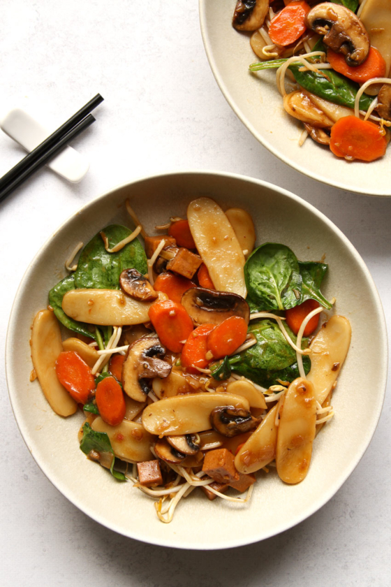 Shanghai Rice Cakes Rezept vegan » Taste of Travel