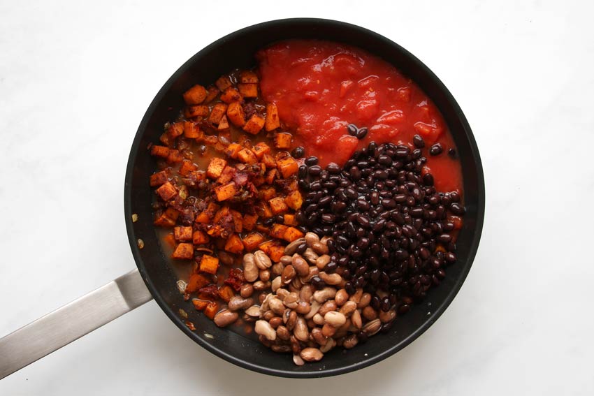 one-pot Süßkartoffel Chili