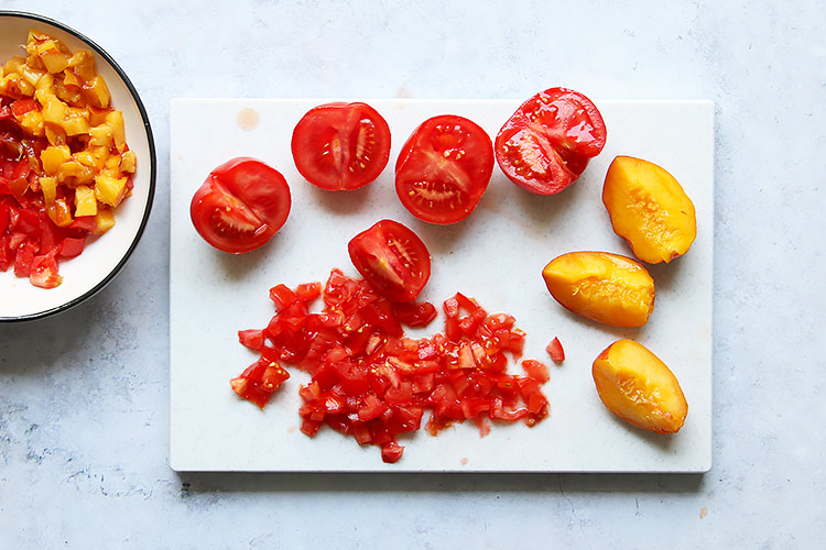 Tomaten Pfirsich Salsa Rezept fermentiert