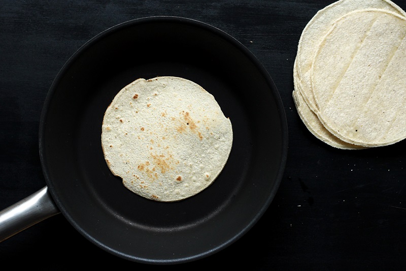 Tortillas aufwärmen