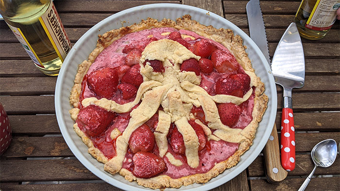 Rezept Erdbeer Pie Userbild. Rezept von Tasteoftravel.at