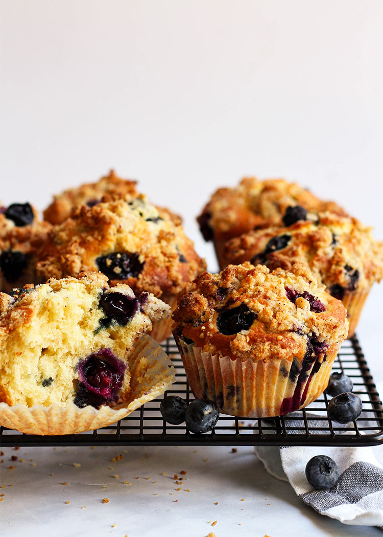 Weiche Blueberry Muffins Rezept