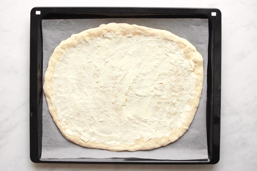 weiße Pizza