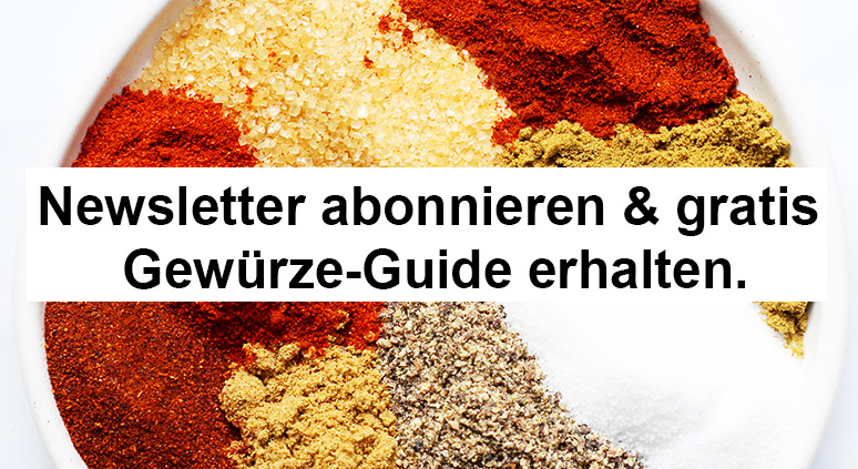 Gratis Gewürze-Guide - die 10 wichtigsten Gewürze